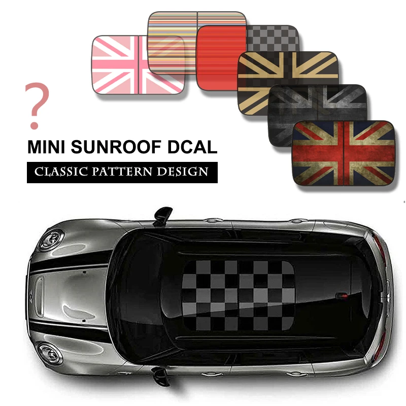 

Union Jack JCW For MINI COOPER sticker Car SunRoof Skylight Stickers F55 F56 F57 F60 R55 R56 R57 R58 R59 R60 R61 sticker