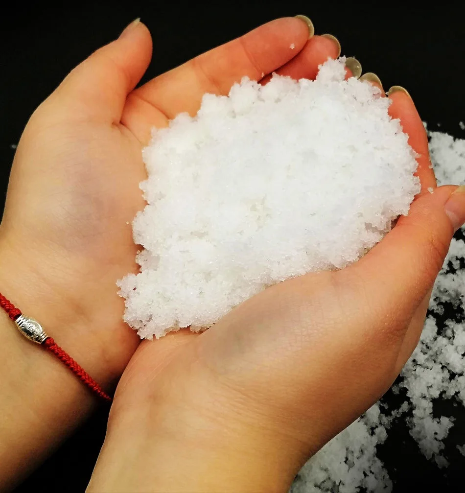 

1 pack of artificial snow instant snow powder flu 2019 winter decoration white snow children's ball snow blow new arrivals