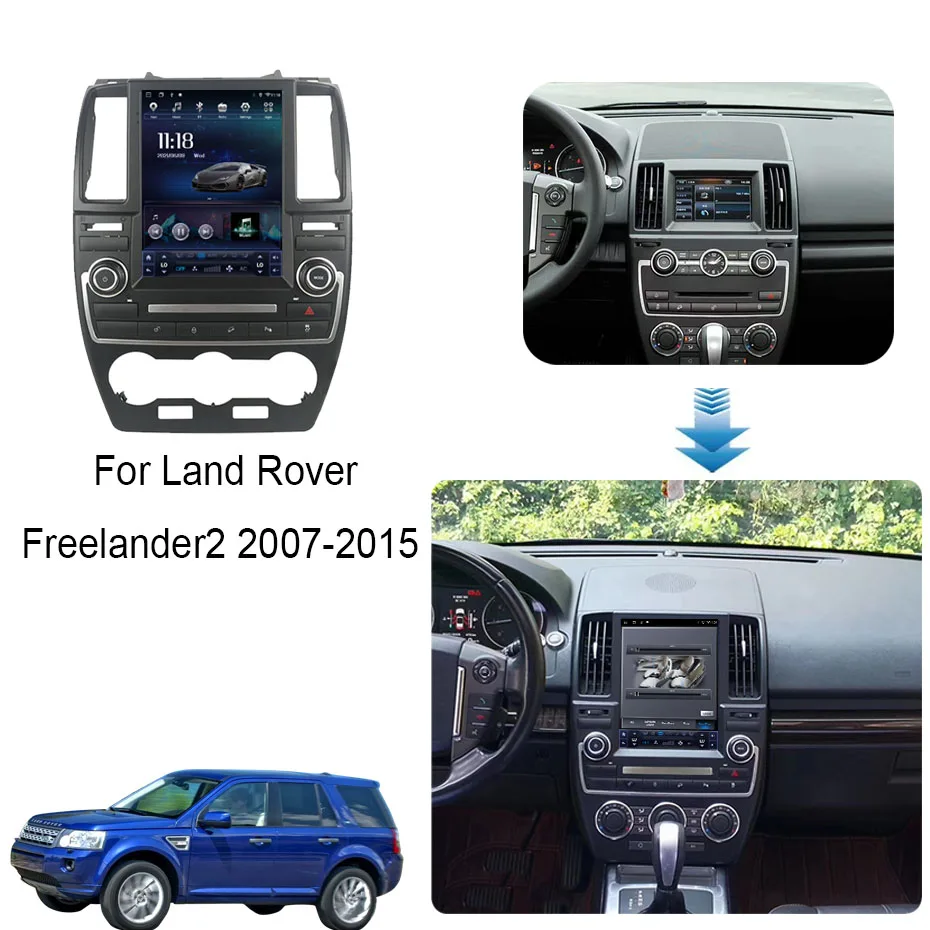 Для 2007-2015 Land Rover Freelander 2 6G + 128G умный Автомобильный мультимедийный видеоплеер