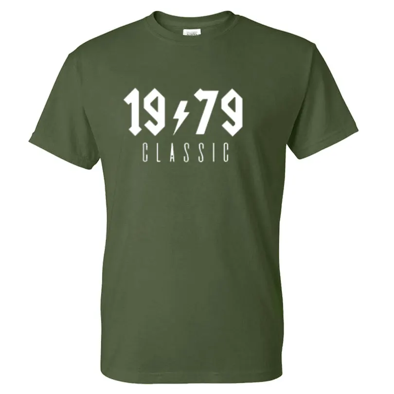 

2021 Summer Made in 1979 40 Years BeingAwesome Men's 40th Birthday T-Shirt Gifts Men short-sleeve clothing