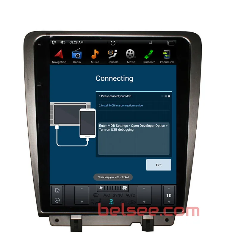 Belsee 12," Tesla стиль сенсорный экран Android 9,0 4 Гб радио автомобиля gps Navi мультимедиа для Ford Mustang 2010 2011 2012 2013