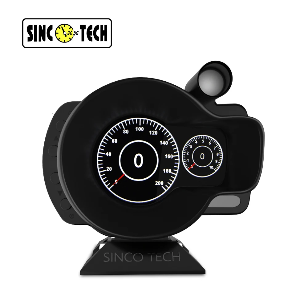 Цифровой дисплей DO916 OBDII Sinco Tech Dash Speed rpm с отображением температуры воды и