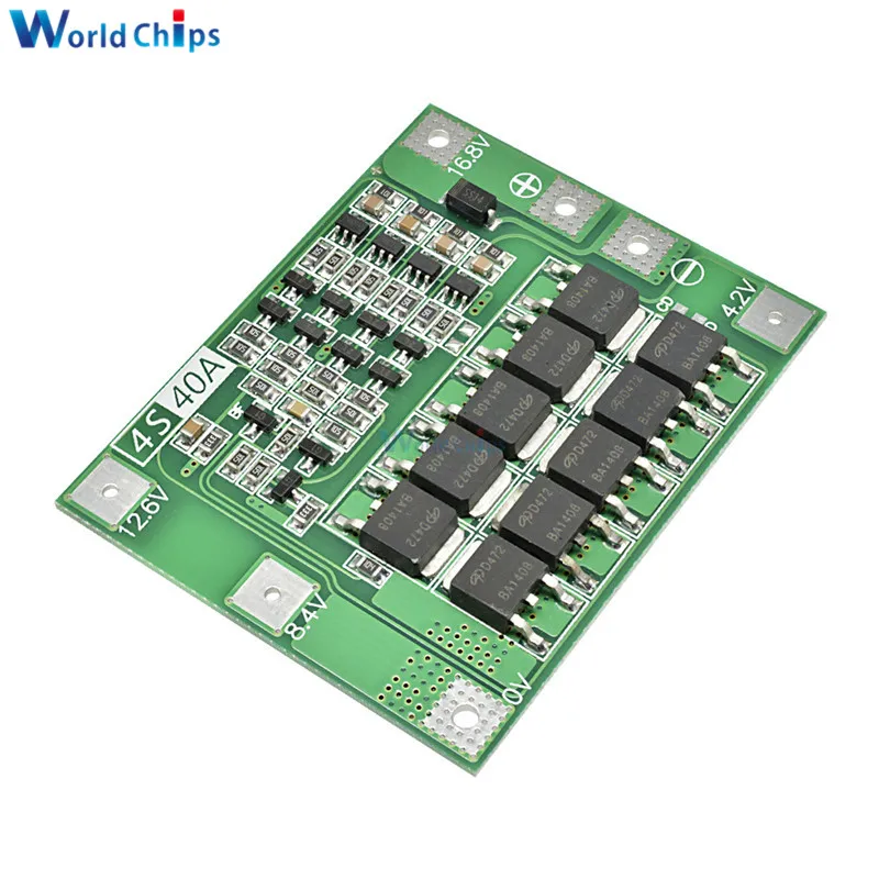 3 S 30A 60A 12,6 V 13,6 V полимерный литий-ионный аккумулятор зарядное устройство плата защиты BMS 3 серийный 12 V для сверлильного двигателя Lipo Cell - Цвет: 30S 40A Enhanced