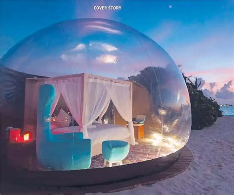 Надувная палатка прозрачный домик для кемпинга воздушный шар купол Igloo