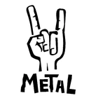 Тяжелый металл, электрическая бас-гитара, рок, индивидуальная наклейка для автомобиля, мотоцикла, внешние аксессуары, виниловые наклейки