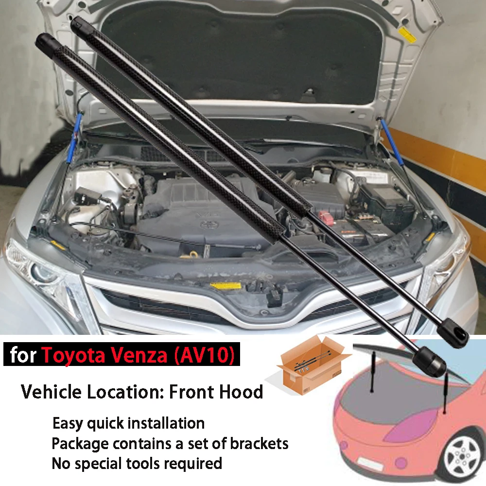Gas Struts for Toyota Venza (AV10) 2008-2015 Front Bonnet Hood Modify Lift Support Shock Damper Absorber Gas Springs