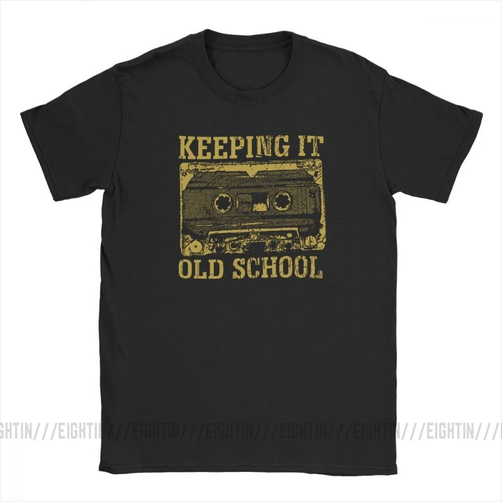 Футболка с надписью Keep It Old School футболки в простом стиле рисунком детской одежды