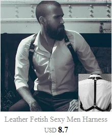 Fetish Men Gay Sexy Chest Harness Top Tanks PU Leather Adjustable Male Harness Sexy Leather Clothes for BDSM Bondage Men