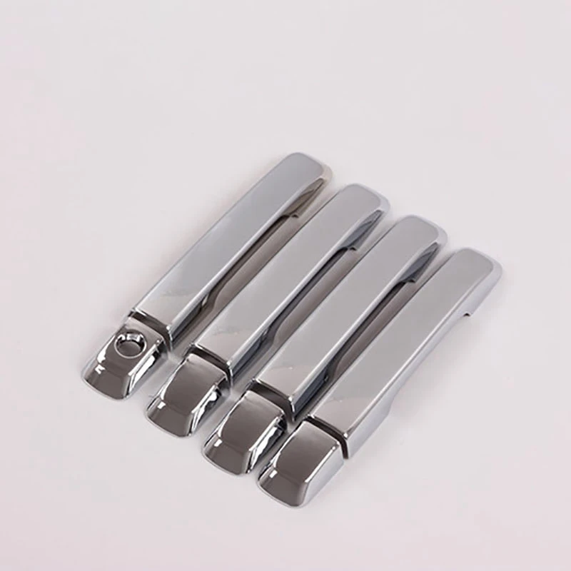 8 шт./компл. хромированные автомобильные дверные ручки из АБС-пластика облицовка