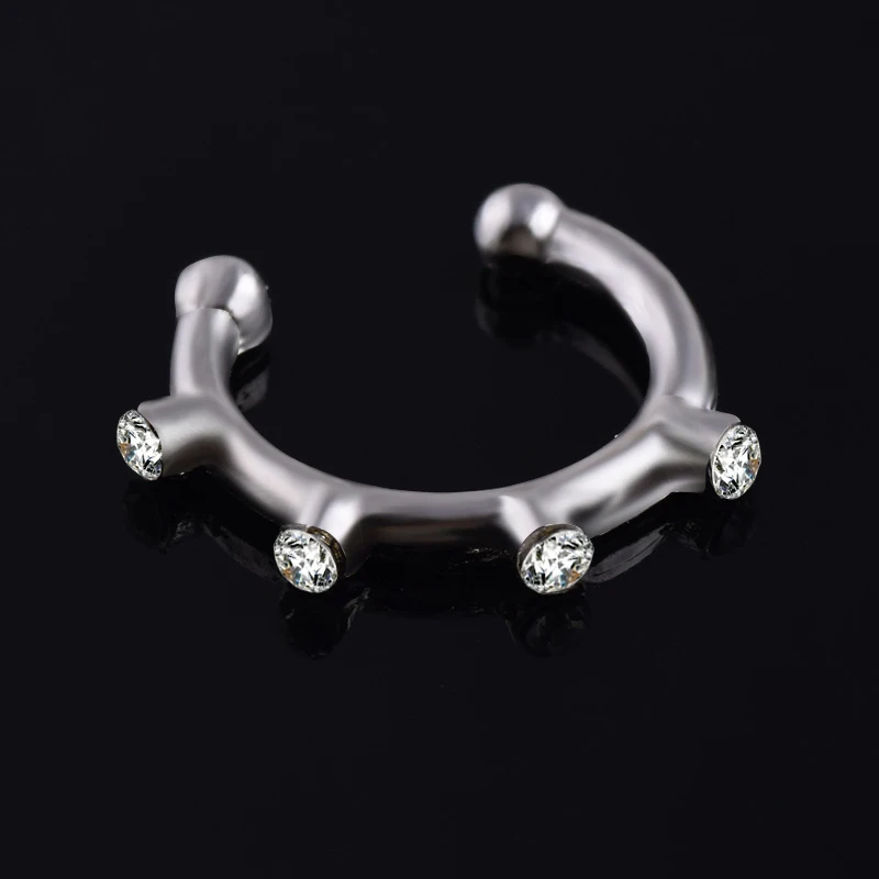 

Hip-Hop/Rock Fake Piercing Nose Ring Hoop Septum Rings Clip Earrings Nose Oreja Body Piercing Jewelry Accessories