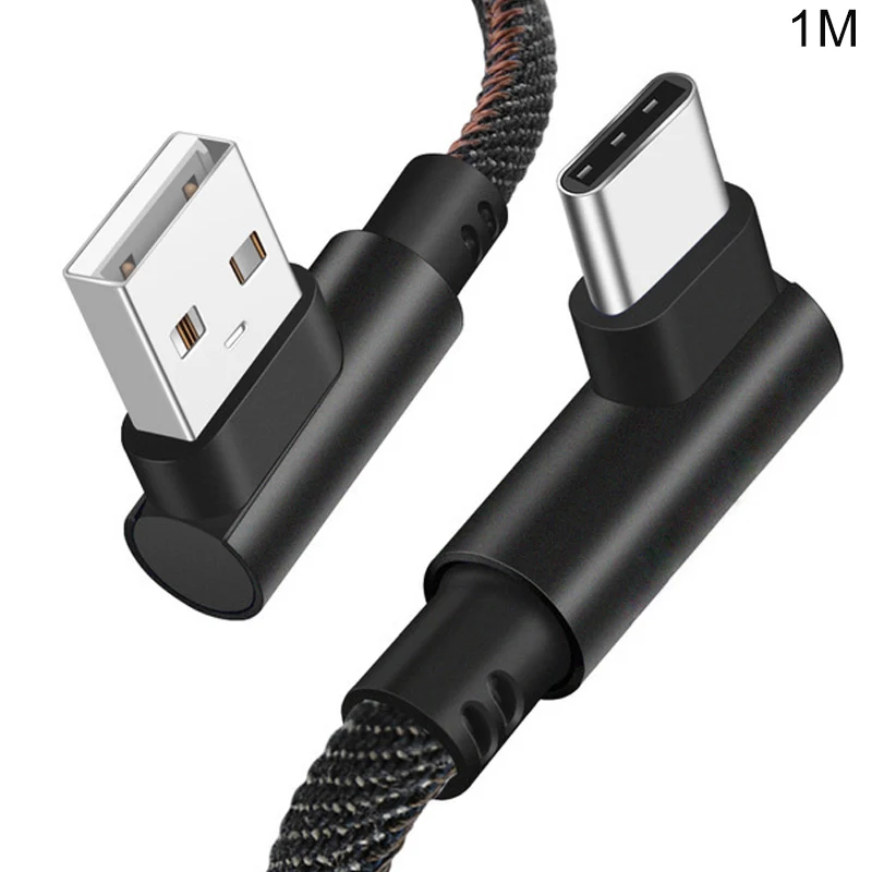 Тип C 90 градусов правый угол USB 3 1 Быстрая зарядка и синхронизация данных зарядное