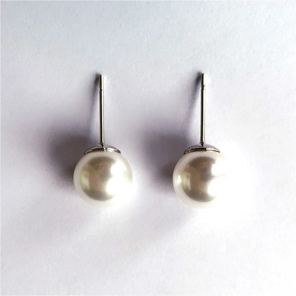 Серьги-подвески женские из 2 шт./пакет натуральных ракушек 8 мм | Украшения и