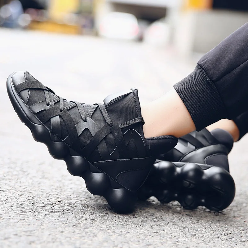 

2020 New Fashion Sneakers, Breathable Shoes, Four-sided Elastic Top Broch High Top Casual Shoes Men's Large Size 47 Zapatillas