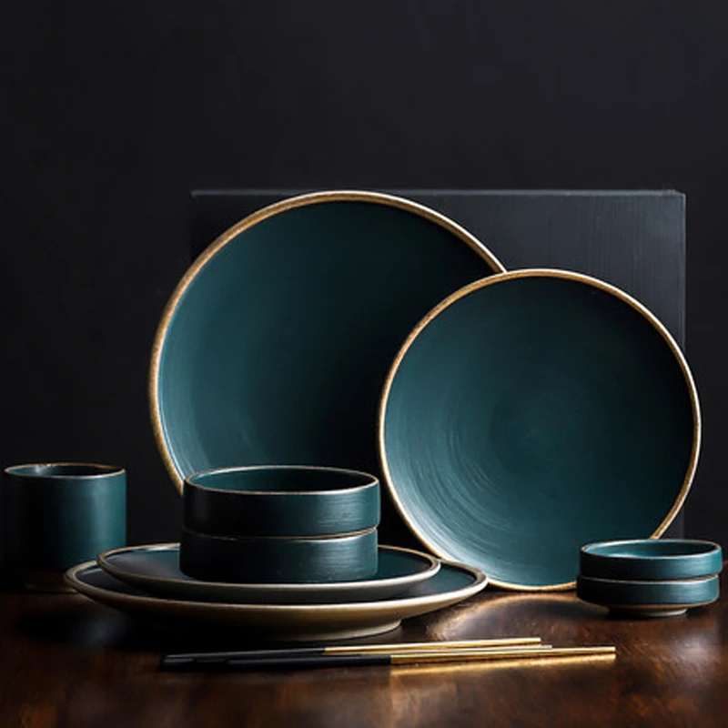 Керамическая глубокая тарелка в западном стиле блюдо для макаронных изделий