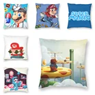 Наволочка в виде Супер Марио, короткая плюшевая декоративная подушка для дома, наволочка для подушки с персонажем из мультфильма Йоши, Луиджи, боусера, подарок на день рождения