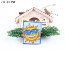 Детская футболка ZOTOONE с вышивкой рисунком смеха|Заплатки|