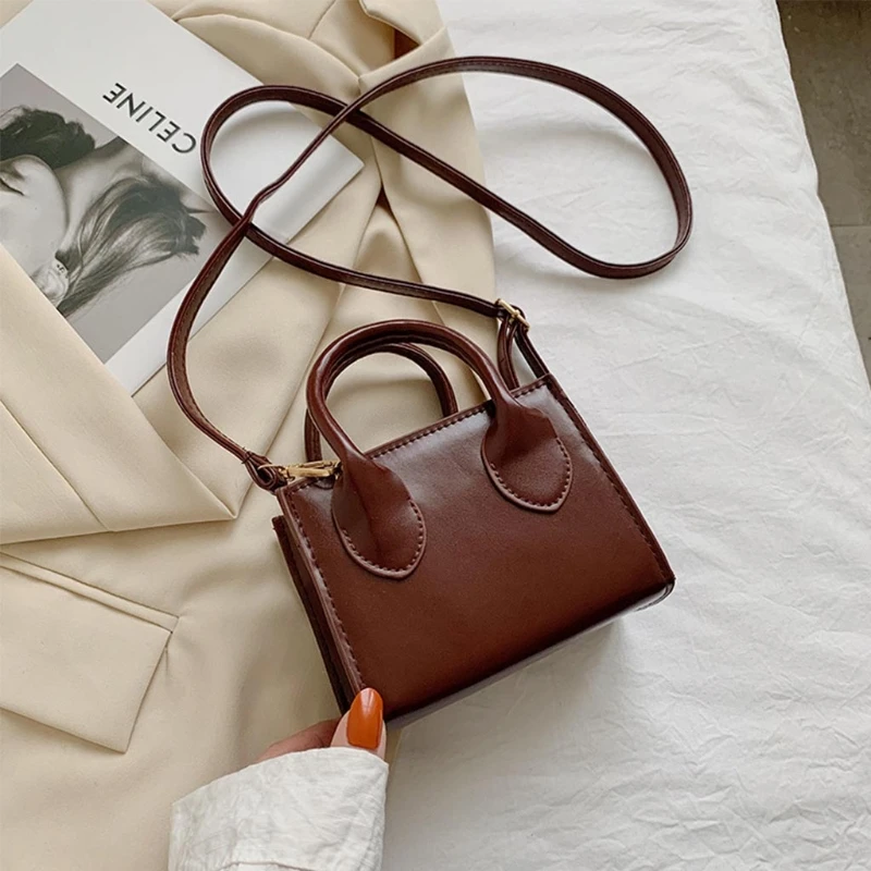 Мини-клатч в стиле ретро сумки-мессенджеры винтажные квадратные Сумки из