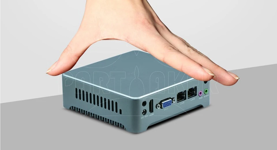 Причастником N1 Мини ПК Windows 10 Безвентиляторный Компьютер Intel J1900 N2805 i5 4210Y Nano Nuc Мини компьютер двойной Lan HDMI VGA VESA