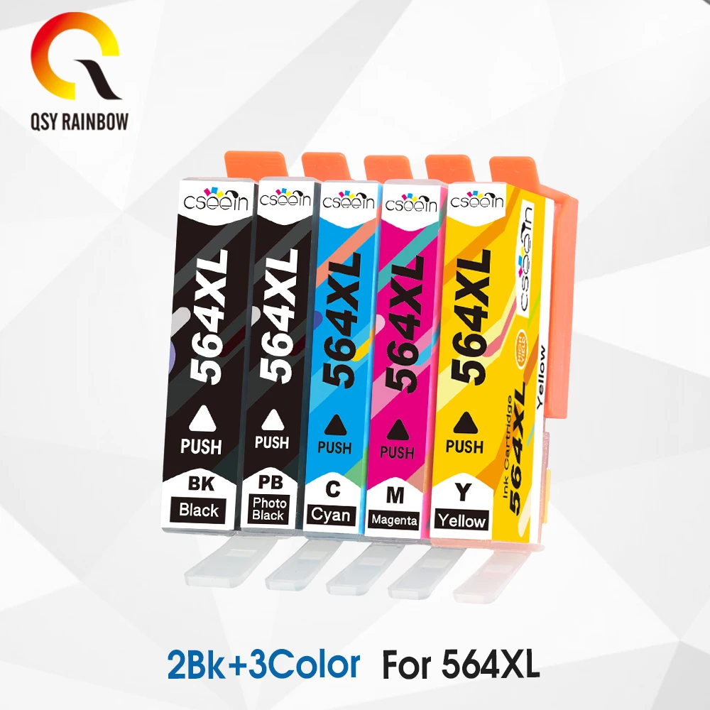 

CMYK SUPPLIES 1set+1 bk replacement ink cartridge For hp 564XL Photosmart 5510/5511/5512/5514/5515/5520/5522/ 5525/6510