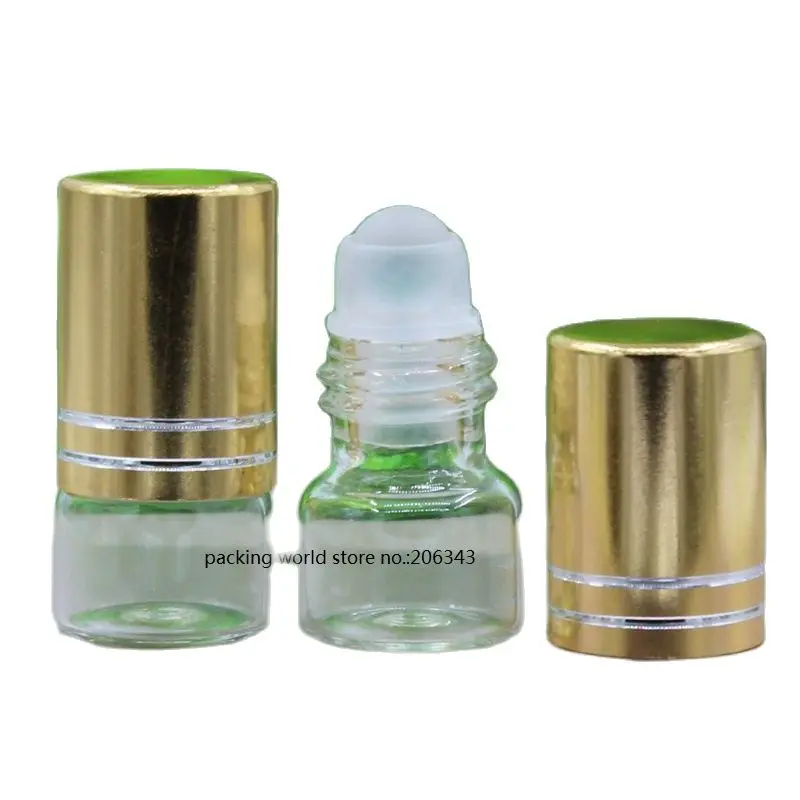 1ML2ml3ml прозрачная стеклянная бутылка со стальным стеклянным шариком рулон на