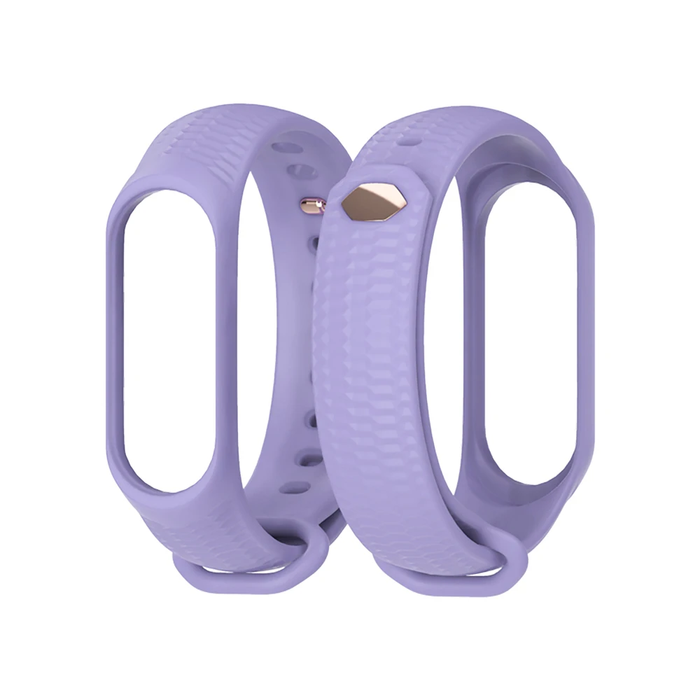 light purple Mi Band 4 ремешок силиконовый ремешок для Xiaomi mi band 4 спортивный силиконовый браслет для Xiaomi mi band 3 Band 3 - Color: light purple