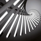 Скандинавская люстра в виде рыбного скелета, вращающиеся светодиодные светильники для гостиной, столовой, декоративная лампа с регулируемой яркостью, осветительные приборы