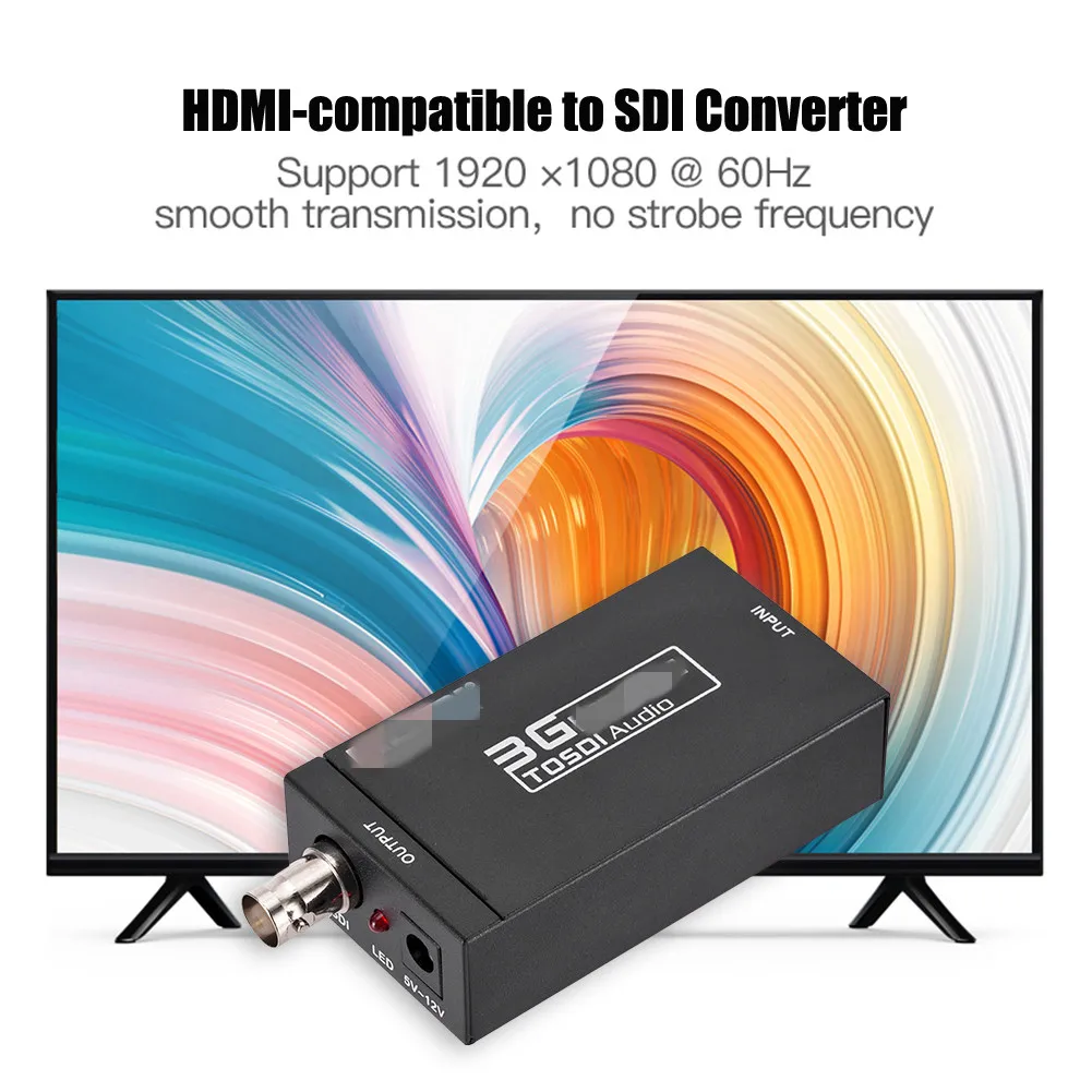 ТВ приставка компьютер проектор 3G HDMI совместим с SDI конвертером 1080P BNC HD адаптер