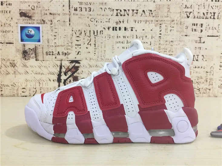 Zapatos Uptempo, мужские баскетбольные кроссовки, Олимпийские, университетские, спортивные, бордовые, 3M, Скотти для женщин, 96 Кроссовки qs, размеры 36-46