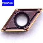 MOSASK 10 шт. DCMT 0702 11T3 04 мВ ZM30 стальной токарный станок с ЧПУ Поворотные фрезы вставки из карбида вольфрама