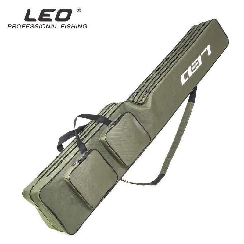 

Fishing Rod Storage Bag Oxford Cloth Multifunctional 2Layer Large Capacity