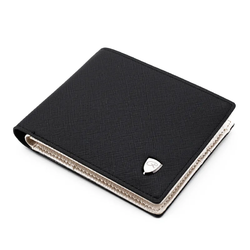 

Luxury Brand Men Wallets Fashion Leather Short Wallet Cross Pattern Multi-card Pocket Wallet Men's Solid Color Coin Purse