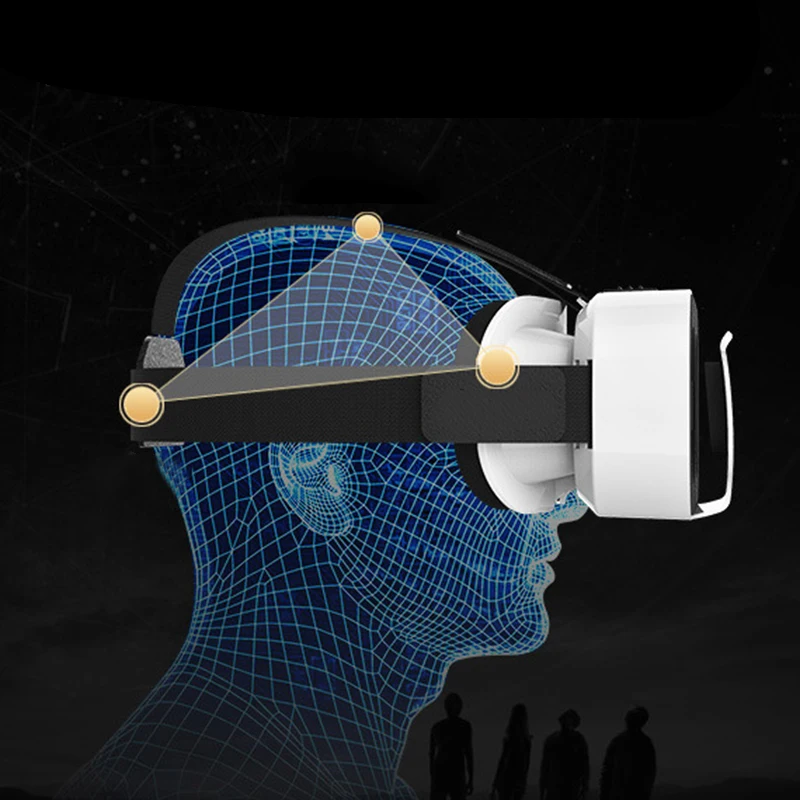 

VR Virtual Reality 3D Glasses Box Stereo VR Headset Helmet for IOS Android VR Headset Smartphone Bluetooth Rocker