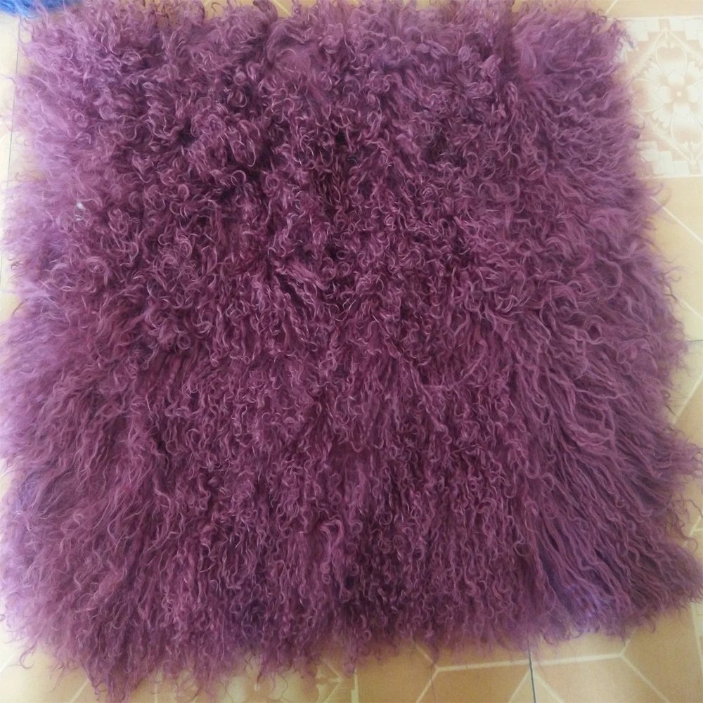 Роскошь меховая наволочка из монгольского ягненка для дивана наволочки