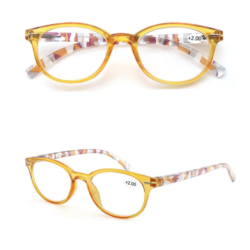 Разноцветные женские очки для чтения модная круглая пластиковая оправа с