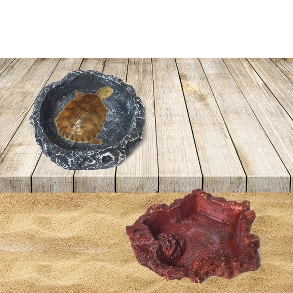 Кормушка для домашних животных рептилий миска из смолы Нетоксичная воды
