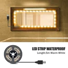 Светодиодная лента для косметического зеркала, настенный USB-светильник для туалетного столика, ванной комнаты, зеркал для макияжа, декоративный светодиодный светильник для дома