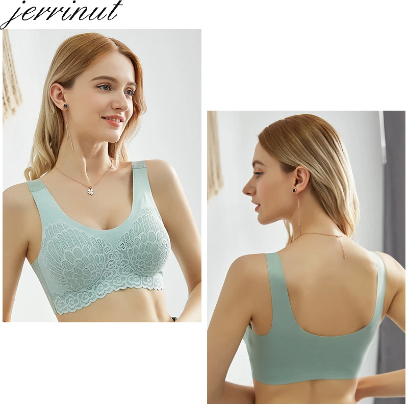 Jerrinut размера плюс для девочек Спортивный бюстгальтер переходного Для женщин 4XL