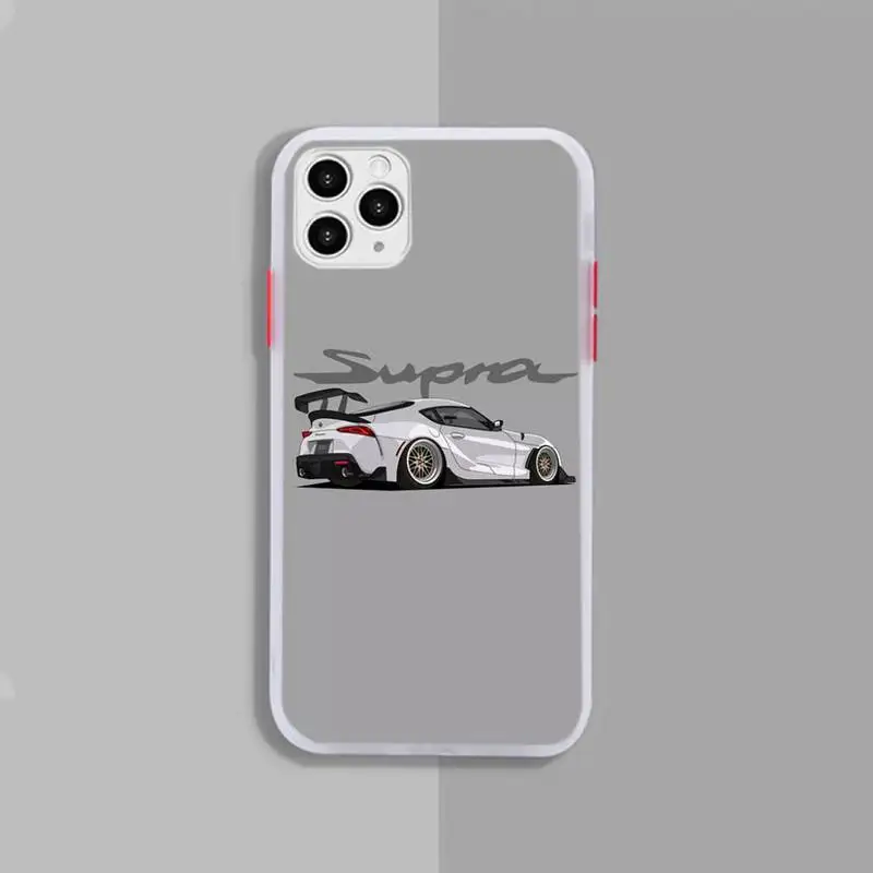 

Supra 2JZ Soft Cover Phone Case White Transparent Matte For IPhone 7 8 11 12 S Mini Pro X XS XR MAX Plus Cover Shell