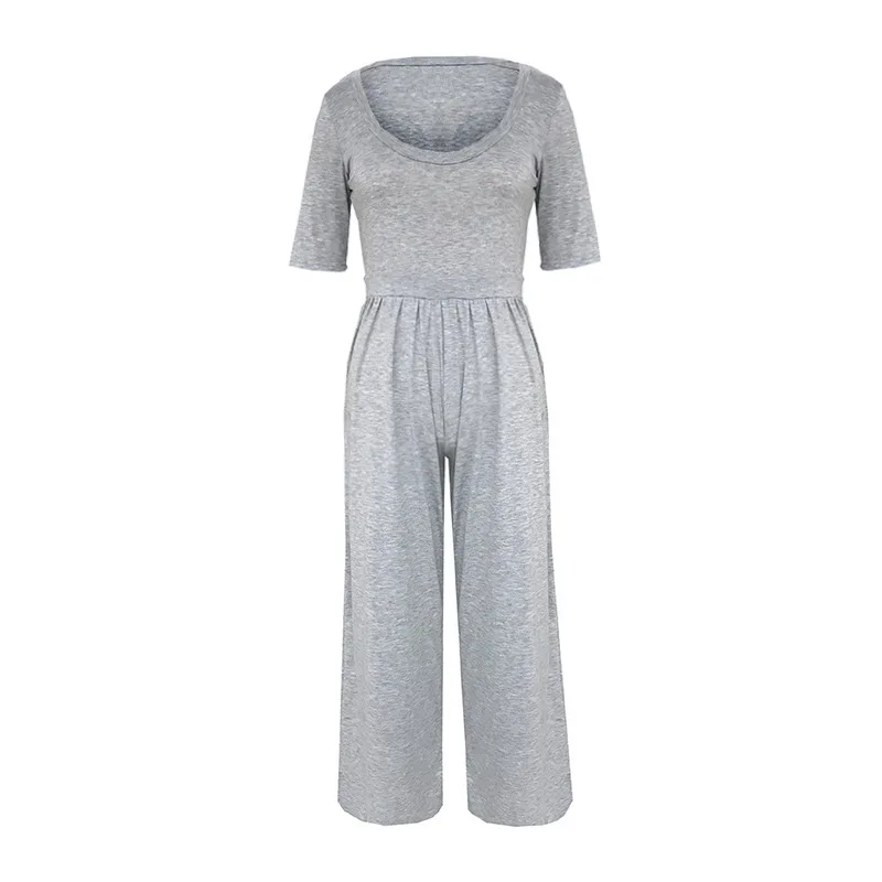 

KALENMOS Rompers Jumpsuit Women Sexy Solid Leisure Slim Overalls Long Bodysuit Ropa Loose Plus Size Tracksuits Work Streetwear