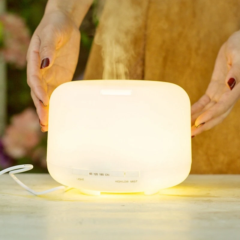 

Air Humidifier 500ML Ultrasonic Cool Mist Lamp Electric 7 LED Color