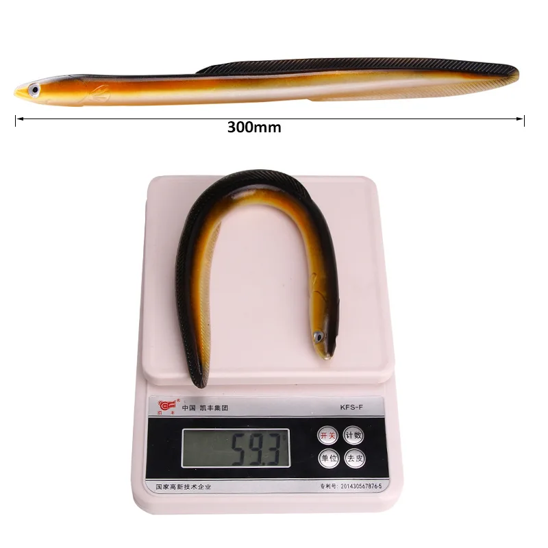 

Luya Bait Electric Eel Soft Eel False Bait Eel Eel Loach Bait Fast Selling Hot Fishing Supplies 30cm 59g
