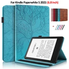 Чехол для планшета Kindle Paperwhite 2021, чехол 11-го поколения с тисненым деревом, чехол для Etui Kindle Paperwhite 5