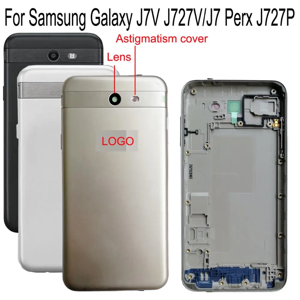 Shyueda Orig Новая задняя дверца для Samsung Galaxy J727 J7V J727V J7 Perx J727P задняя дверца корпуса батареи + рамка.