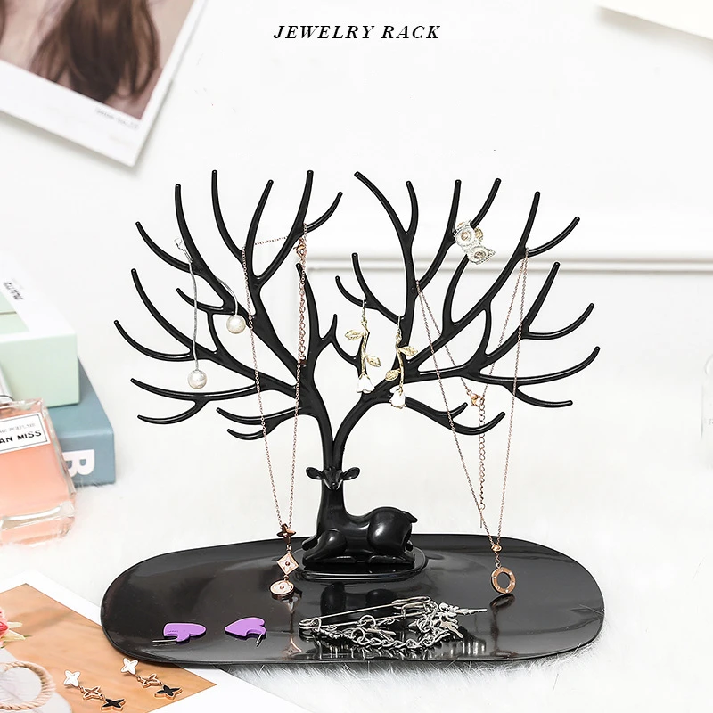 

Creative Fawn Desktop Dresser Shelf Key Jewelry Multifunctional Storage Jewelry Display Stand