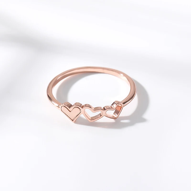 Виды колец в форме сердца для женщин минималистичное любовное кольцо женская
