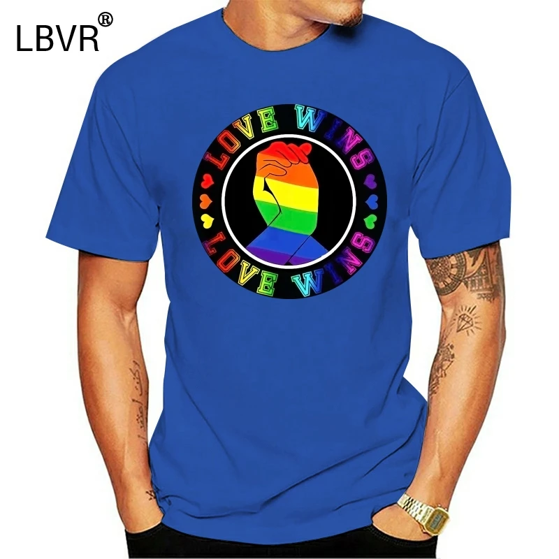 Футболка Love Wins Gay Pride-футболка LGTB Pride | Мужская одежда