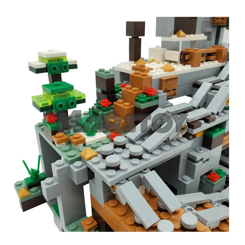 

The Mountain Cave Mine Building Blocks Toys For Kids Highly Detailed Colorful Bricks Miniature Landscape