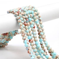 natural snakeskin blue stone beads for diy bracelet necklace jewelry making