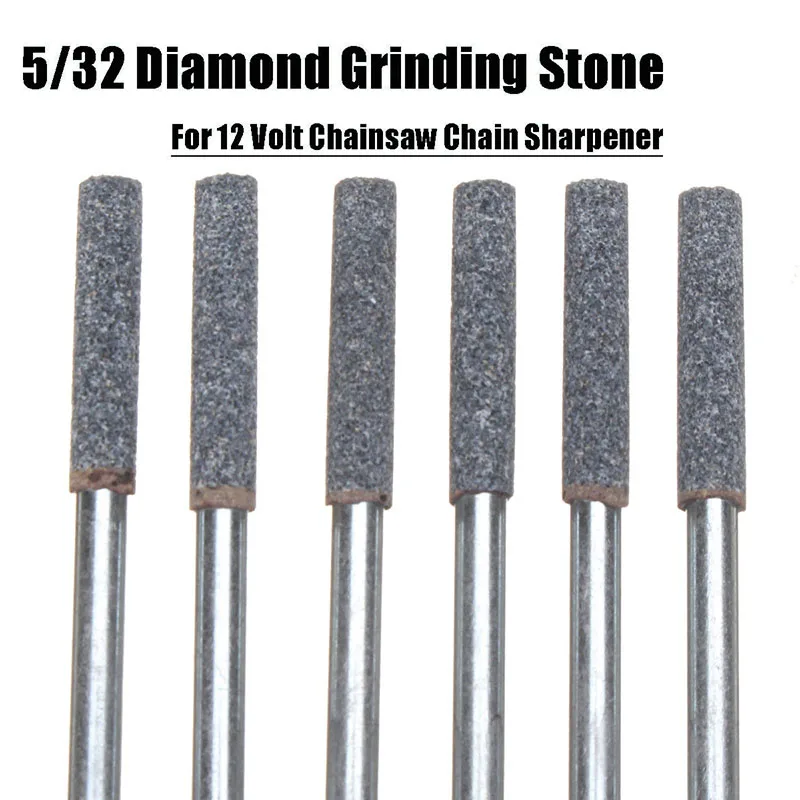 

6 X 5/32 DIAMOND GRINDING STONES fit for 12v tungsten Chainsaw Chain Sharpener