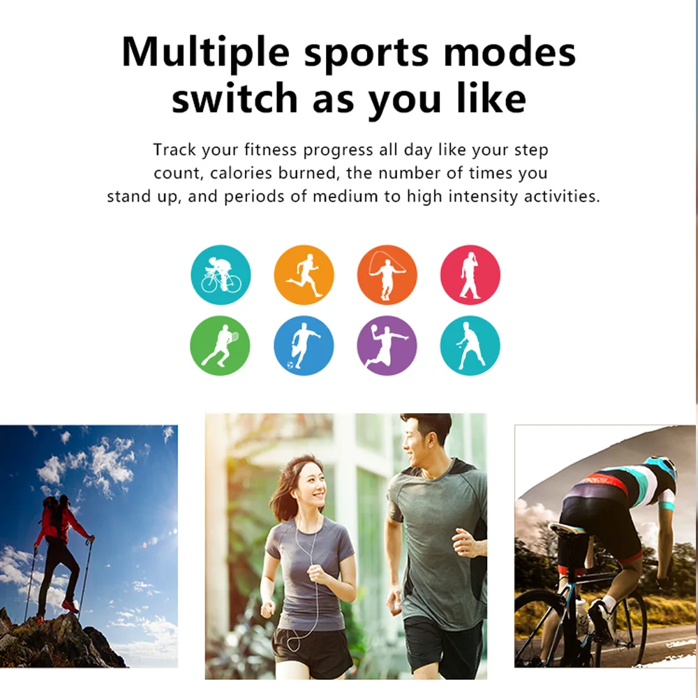 

MT-3 8G Memory Music Smart Watch Men Bluetooth Call Full Touch Screen Waterproof Smartwatch Recording Function Sports Bracelet